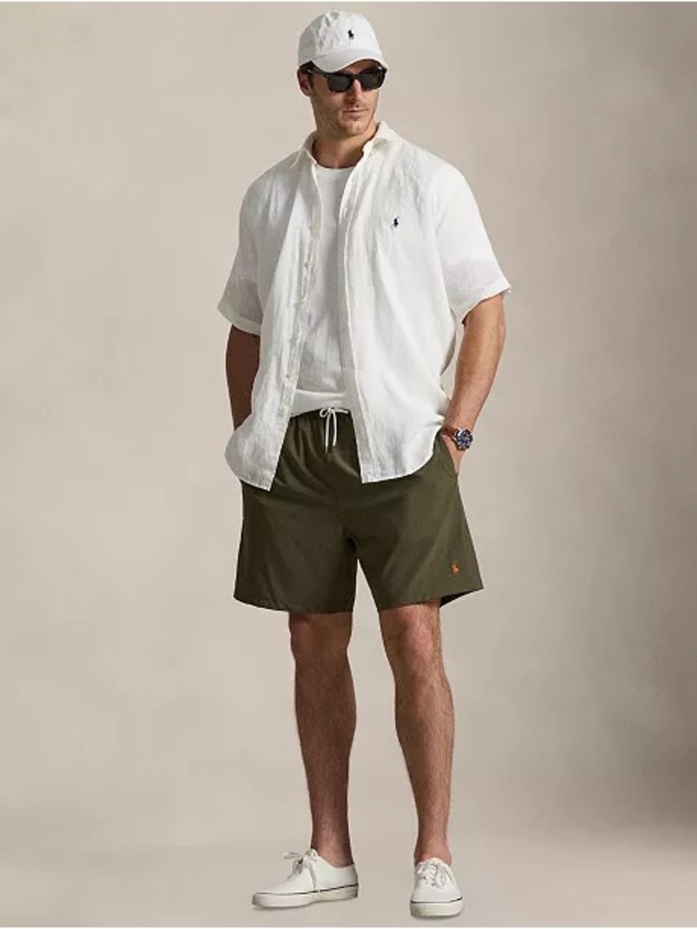 Polo Ralph Lauren Men's Traveler Stretch Classic-Fit Swim Trunk